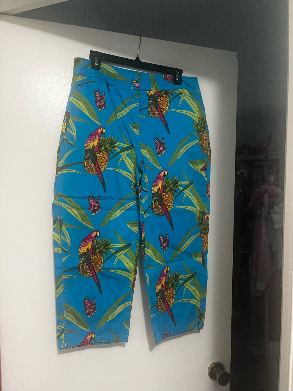Tropical Parrot Print Womans Pants